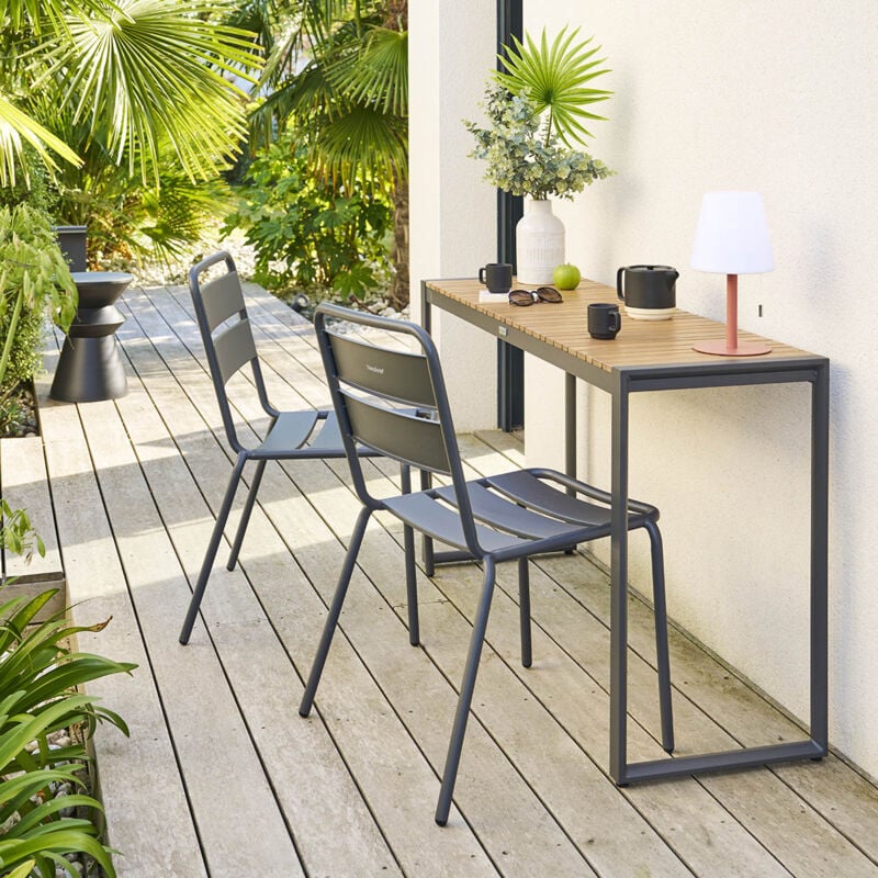 Console de jardin Lensia graphite & eucalyptus - Hespéride