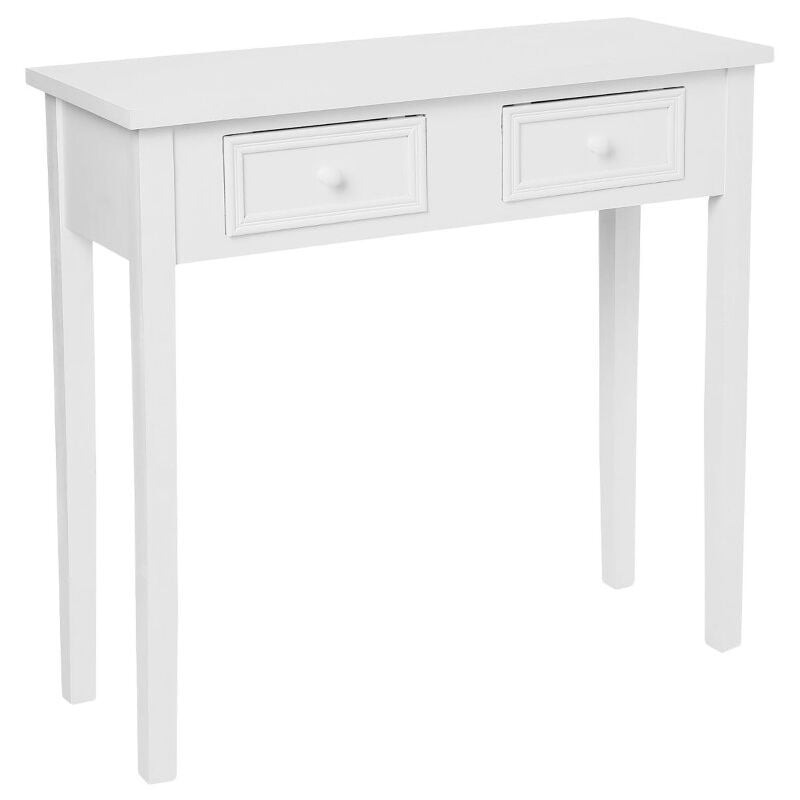 Atmosphera - Console déco 2 tiroirs 'Charme' Blanc