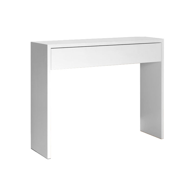 Fijalo - Console d'entrée de hall avec tiroir. Couleur Blanc. (Largeur 100 cm/Profondeur 30 cm/Hauteur 76 cm)