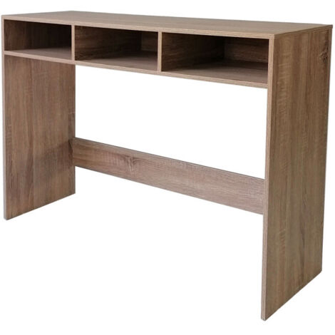 Console d'entrée en bois à 3 casiers 102x33x75cm
