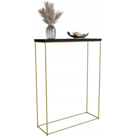 Console d'entrée en fil de fer de 8 mm 60x20 Or Noir