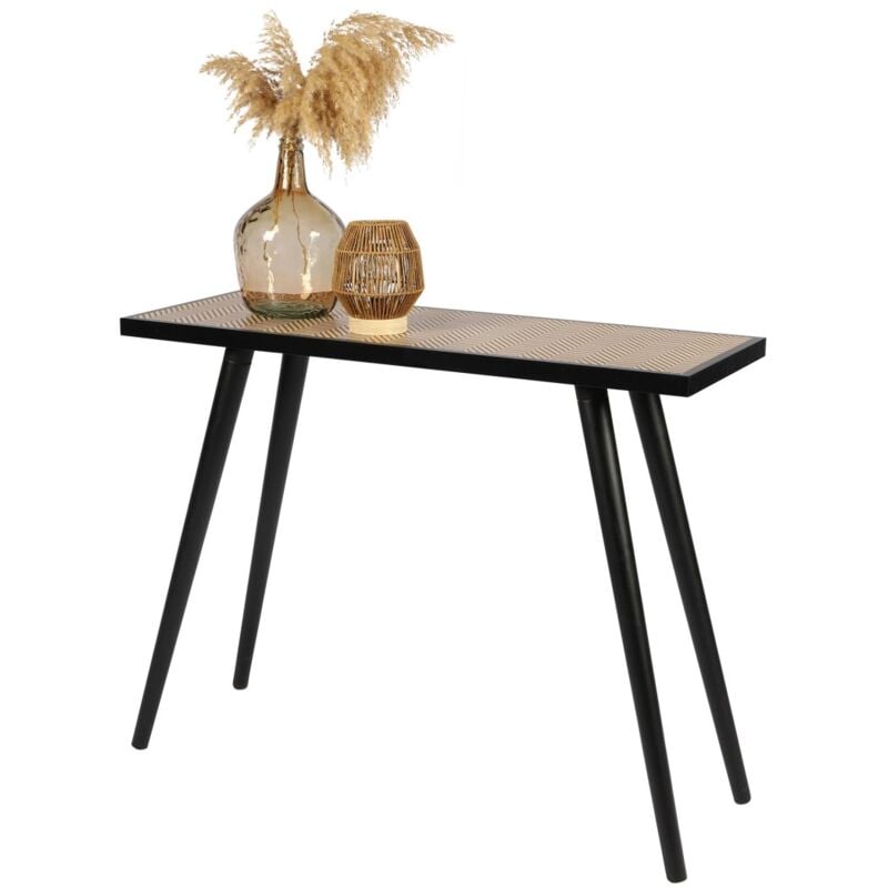Meublorama - Console d'entrée style design 100x35x78 cm – Collection bristol