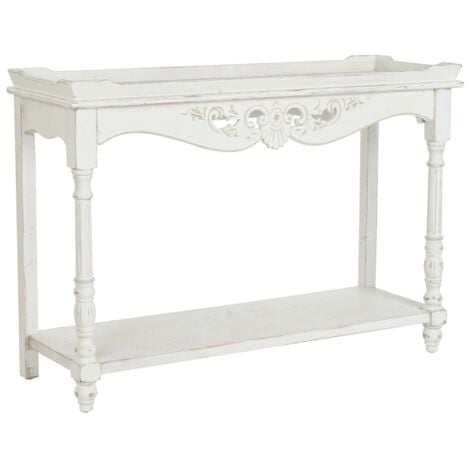 Console DKD Home Decor 120 x 40 x 84,5 cm Sapin Blanc Bois MDF