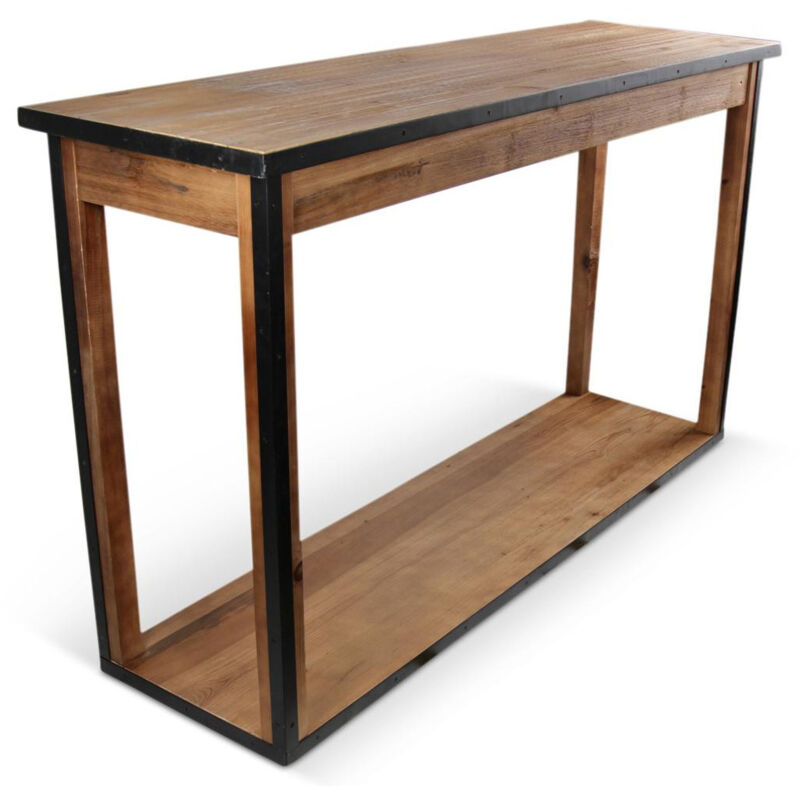 Console drapier - Bois-Métal - Marron - Décoration d'Autrefois