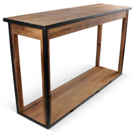Console drapier - Bois-Métal - Marron - Décoration d'Autrefois
