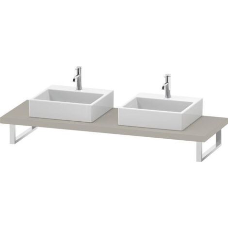 Console DURASTYLE, épaisseur 45 mm, 2 découpes, blanc mat 550