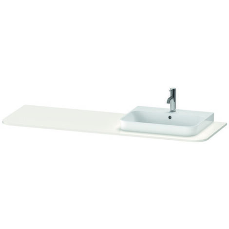 Console Duravit Happy D.2 Plus, 1600x550 mm, 1 découpe à droite,