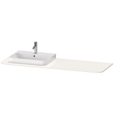 Console Duravit Happy D.2 Plus, 1600x550 mm, 1 découpe à gauche,