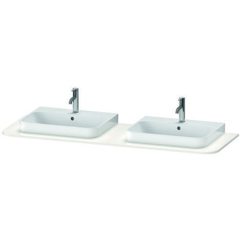 Console Duravit Happy D.2 Plus, 1600x550 mm, 2 découpes, pour