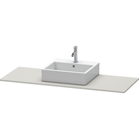 Console Duravit XSquare 060G, 1400x 550 mm, 1 découpe au milieu,