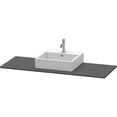 Console Duravit XSquare 060G, 1400x 550 mm, 1 découpe au milieu,