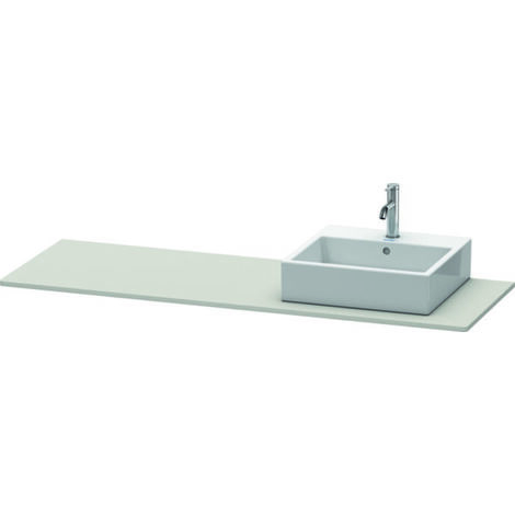 Console Duravit XSquare 060H, 1600x 550 mm, 1 découpe à droite,