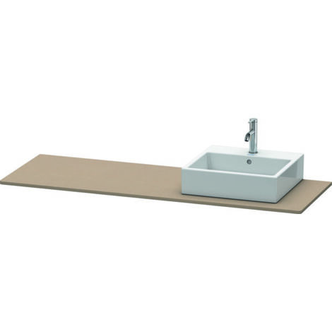 Console Duravit XSquare 060H, 1600x 550 mm, 1 découpe à droite,
