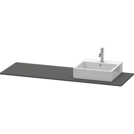 Console Duravit XSquare 060H, 1600x 550 mm, 1 découpe à droite,