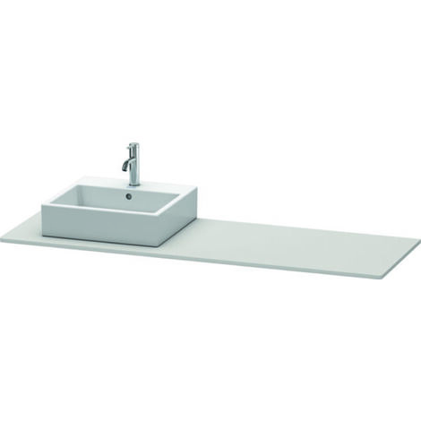 Console Duravit XSquare 060H, 1600x 550 mm, 1 découpe à gauche,