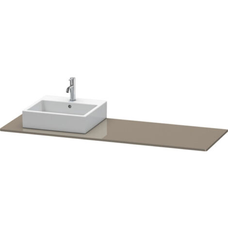 Console Duravit XSquare 060H, 1600x 550 mm, 1 découpe à gauche,