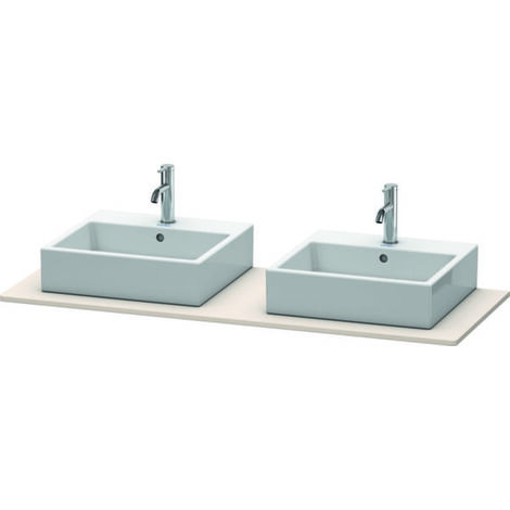 Console Duravit XSquare 063G, 1400x 550 mm, 2 découpes,