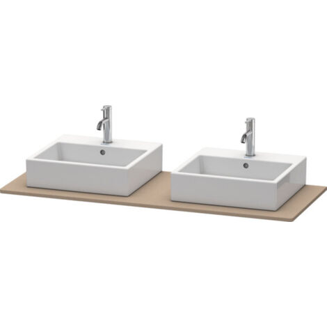 Console Duravit XSquare 063G, 1400x 550 mm, 2 découpes,