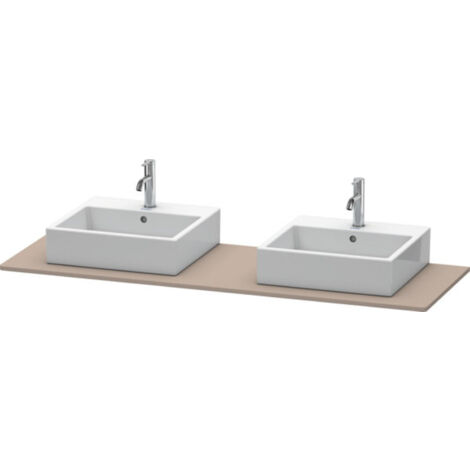 Console Duravit XSquare 063H, 1600x 550 mm, 2 découpes,
