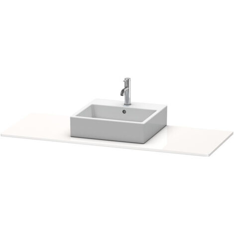 Console Duravit XSQUARE 16x1400x550mmavec découpe droite blanc mat