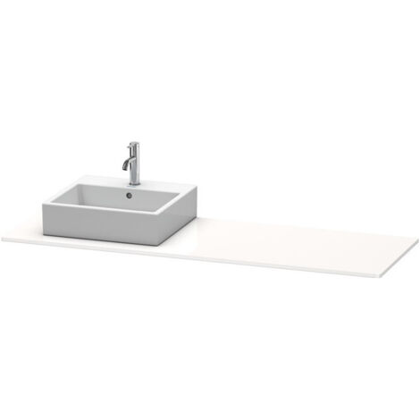Console Duravit XSQUARE 16x1600x550mmavec découpe droite blanc sdm