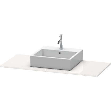 Console Duravit XSQUAREavec découpe 16x1200x550mm blanc brillant lack