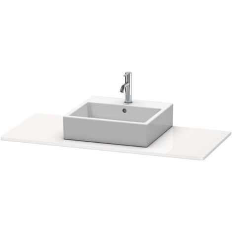 Console Duravit XSQUAREavec découpe 16x800x550mm blanc brillant
