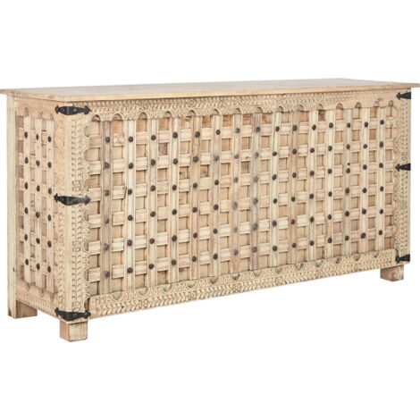 Console élégante bois naturel pour intérieur raffiné - Bois chaleureux et naturel