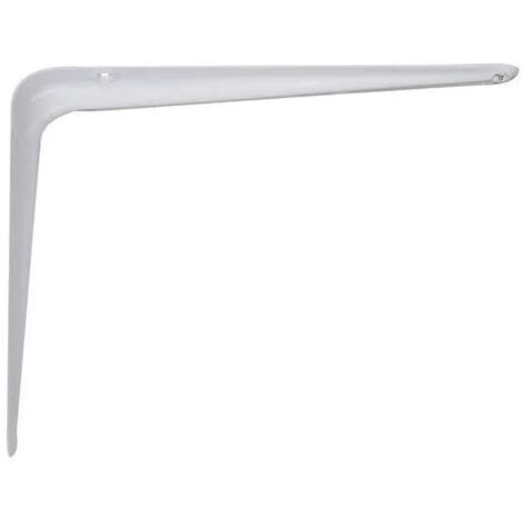 Console emboutie 350x400 mm en acier blanc