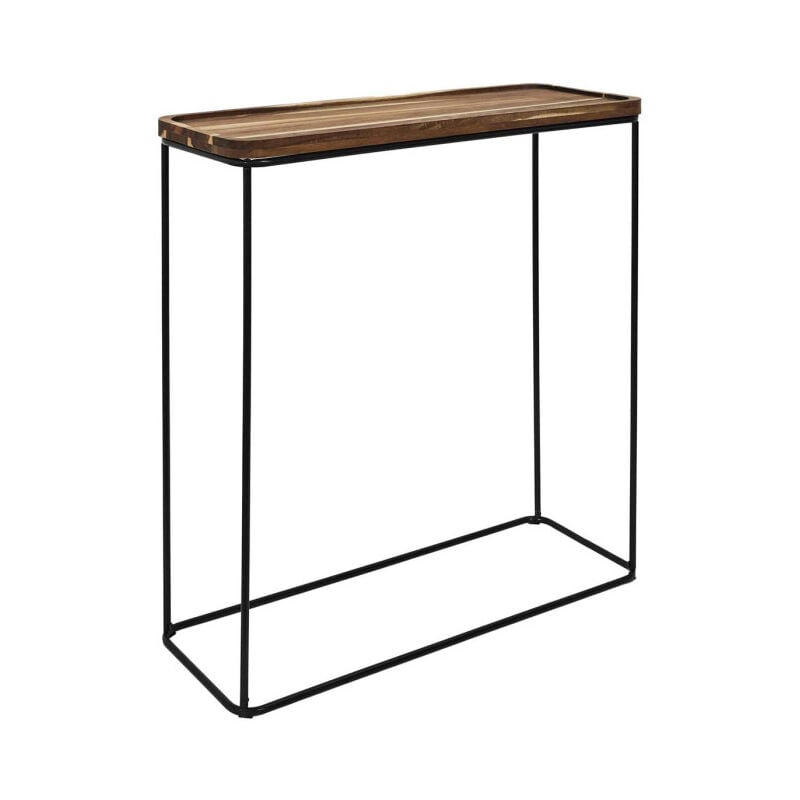 Paris Prix - Console en Bois 'Acacia' 82cm Marron