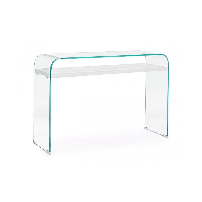 Console en bois blanc 110x35x75