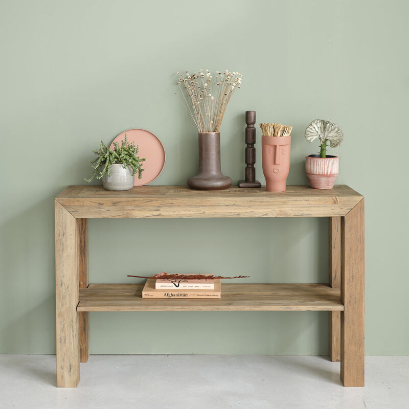 Console en teck recyclé massif 120 cm