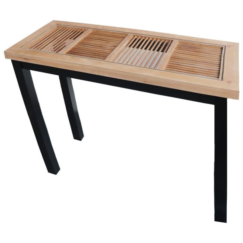 Console en bois et verre atelier