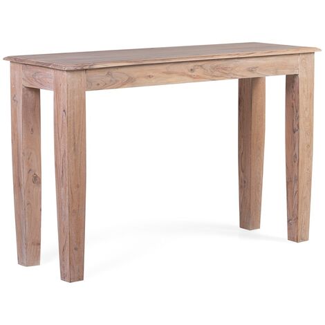 Console en bois massif d'acacia clair Dikota 120cm