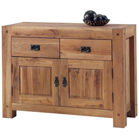 Console en bois recyclé coloré blanchi 120cm LILA - 120x40x90 cm - Kayu Meuble