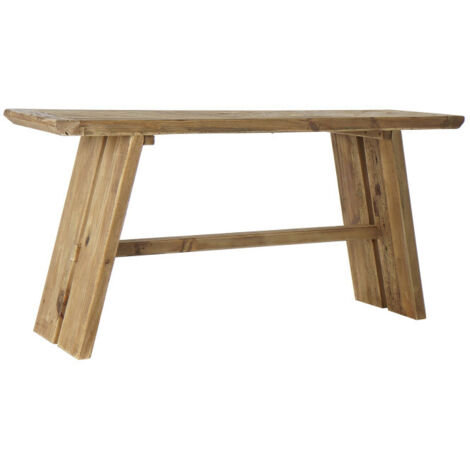 Console en bois recyclé rustique - 160x45x76cm