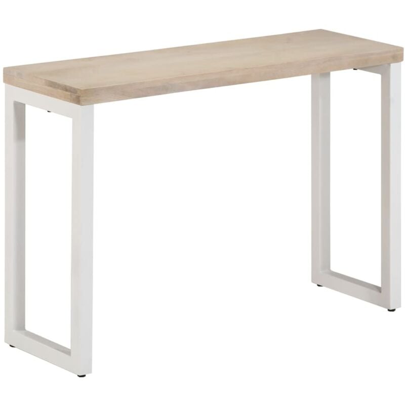 Vidaxl - Table console marron 110x35x76cm bois massif de manguier et fer