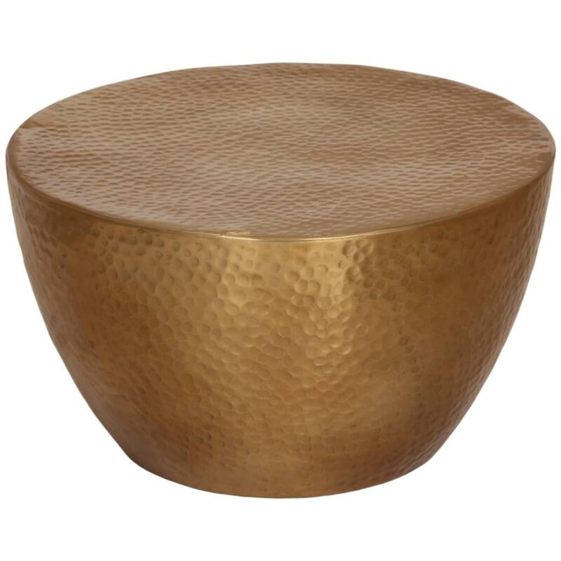 VidaXL - Table basse aluminium, One Size, Jaune Bariolé