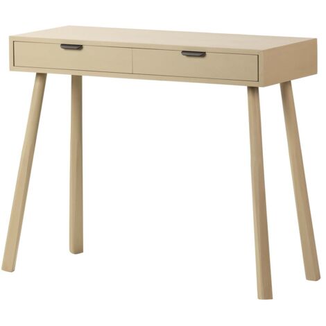 Console en MDF pin noir et marron 90 x 35 x 75 cm