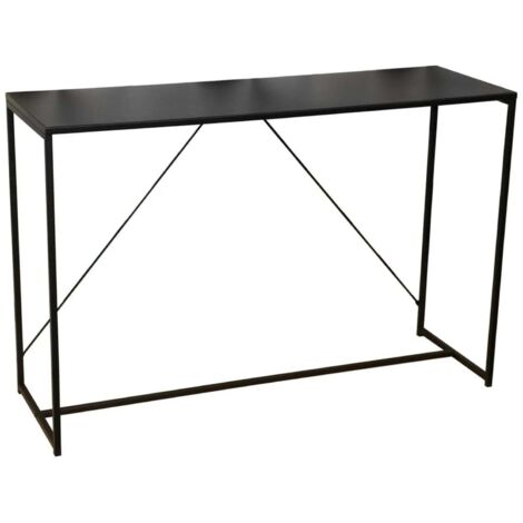 Console en métal - Madison - L 120 x l 39 x H 79 cm - Noir - Livraison gratuite