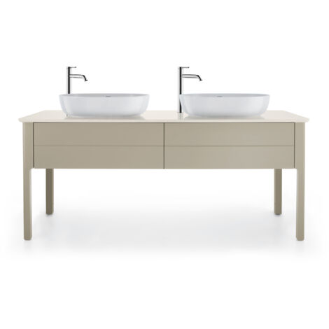 Console en pierre de quartz Duravit Luv, largeur 1783mm, adaptée