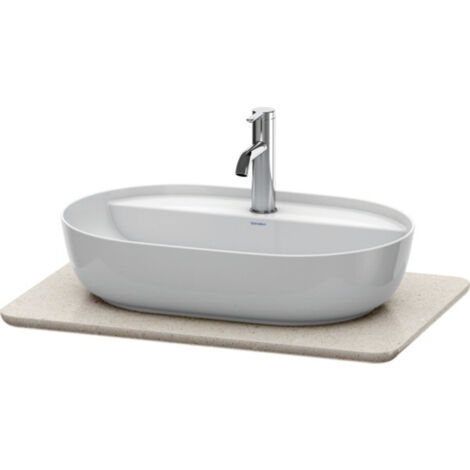 Console en pierre de quartz Duravit Luv LU9465, largeur 688mm,