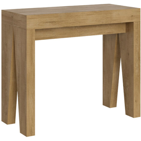 Console extensible 90x40/196 cm Naxy Petit Chêne Nature