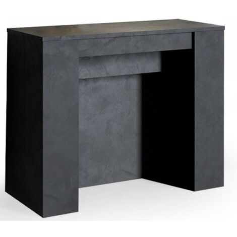 Console extensible en bois Barry-Gris anthracite