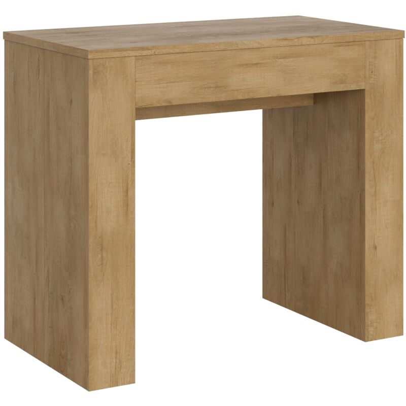 Console extensible 90x49/307 cm Chêne Extra Naturel