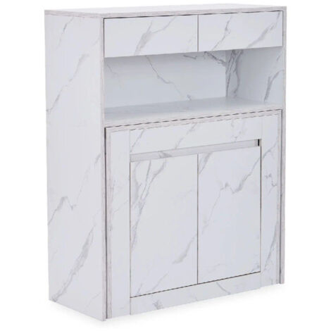 Console Extensible "Malavita" 40-176cm Blanc