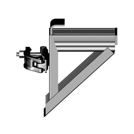 Console façadier 0.22 m 1/2 collier 22 - LAYHER