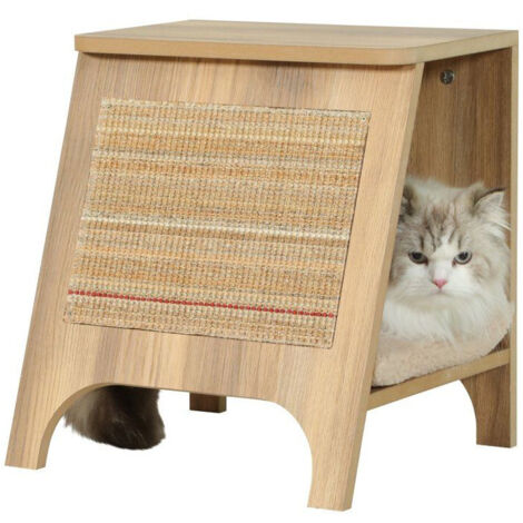 Console griffoir Zolux Boréal S beige pour chat jusqu'à 5 kg