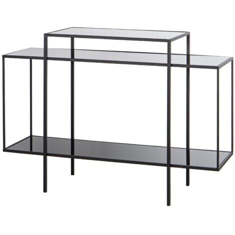 Console Kulusuk en métal et verre 120 x 40 x 88 cm