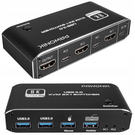 CONSOLE KVM Switch HDMI 2.1 4K120Hz 8K